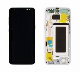 LCD Дисплей за Samsung SM-G955F Galaxy S8 Plus с Тъч скрийн и рамка Сребърен Оригинал
